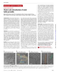 ARTICLE SUMMARY Where Sharp Interfaces Are Generally Present, Without Any Obvious Preferred Orientation