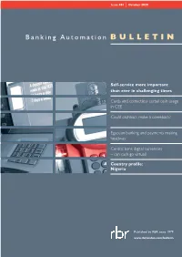 Banking Automation BULLETIN