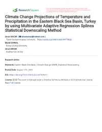 Climate Change Projections of Temperature and Precipitation In
