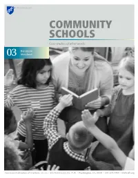 COMMUNITY SCHOOLS Case Studies of What Works