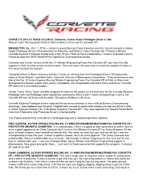 Corvette DP PLM Race Report