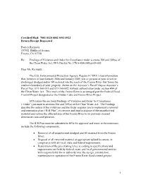 Findings of Violation and Order of Compliance: Patrick V