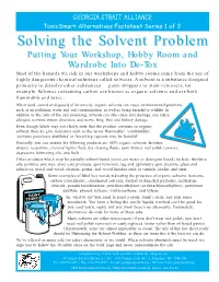 Solving the Solvent Problem