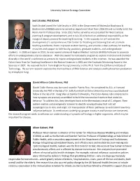 University Science Strategy Committee
