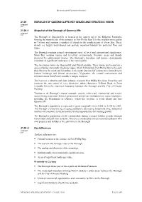 21.01 BOROUGH of QUEENSCLIFFE KEY ISSUES and STRATEGIC VISION 21.01-1 Snapshot of the Borough of Queenscliffe the Borough Of