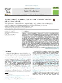 Microbial Reduction of Uranium(VI)