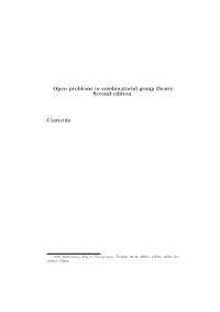 Open Problems in Combinatorial Group Theory. Second Edition