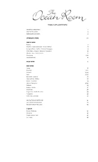 Table of Contents
