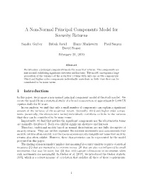 A Non-Normal Principal Components Model for Security Returns