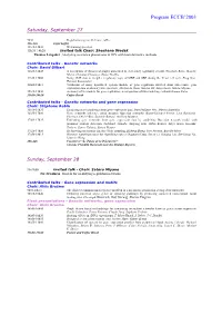 Scientific Program