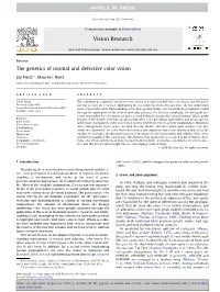The Genetics of Normal and Defective Color Vision