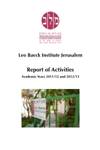 View 2011-2013 Report of Activities