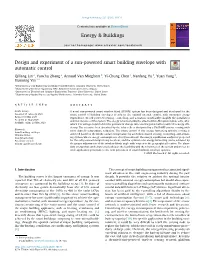 Design and Experiment of a Sun-Powered Smart Building Envelope with Automatic Control
