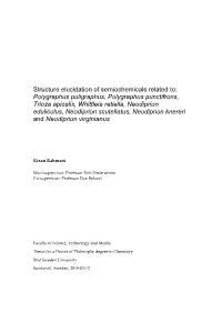 Structure Elucidation of Semiochemicals