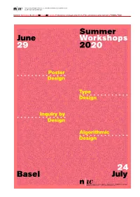Algorithmic Design Type Design Inquiry by Design Poster Design