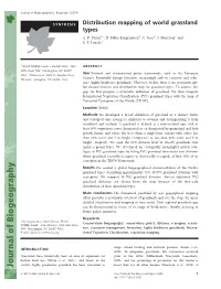 Distribution Mapping of World Grassland Types A
