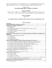 Flood Hazard Area Control Act Rules