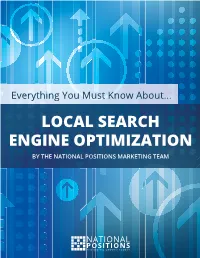 Local Search Engine Optimization by the National Positions Marketing Team