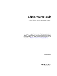 Reference Guide Vmware Vcenter Server Heartbeat 5.5 Update 1