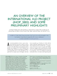 An Overview of the International H2 O Project