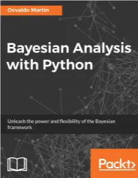 Bayesian Analysis with Python