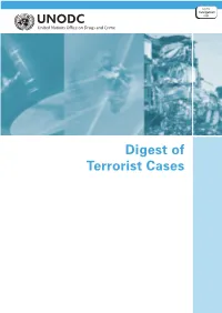 Digest of Terrorist Cases