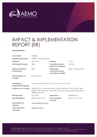 Impact & Implementation Report (Iir)