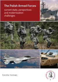 The Polish Armed Forces Current State, Perspectives and Modernization Challenges