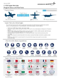 C-130J Super Hercules Program Status and Fast Facts Program Status