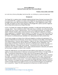 Findings, Conclusions, and Order