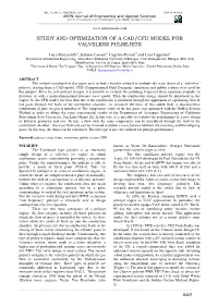 Study and Optimization of a Cad/Cfd Model for Valveless Pulsejets