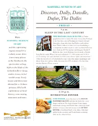 Discover, Dally, Dawdle, Dufur, the Dalles View This Map Online At