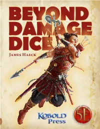 James Haeck BEYOND DAMAGE DICE