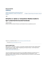 Machine Models for Type-2 Polynomial-Time Bounded Functionals
