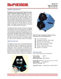 Model 272 High Throughput Monochromator