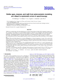Stellar Ages, Masses, and Radii from Asteroseismic Modeling Are Robust to Systematic Errors in Spectroscopy E