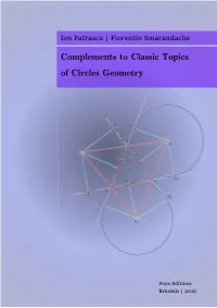 Complements to Classic Topics of Circles Geometry