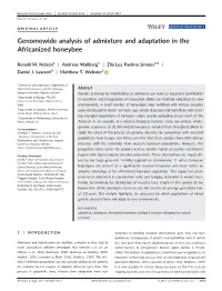 Genomewide Analysis of Admixture and Adaptation in the Africanized Honeybee