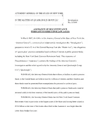 QUADRANGLE GROUP LLC : Investigation : No