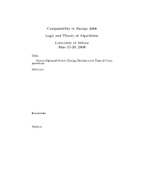 Query-Optimal Oracle Turing Machines for Type-2 Computations