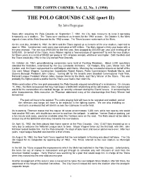 THE POLO GROUNDS CASE (Part II)