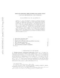 Arxiv:2008.02682V2 [Math.CV] 26 Aug 2020