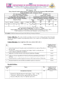 (CBCGS-H 2019) Proposed Syllabus Under Autonomy Scheme