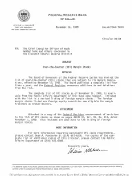 Changes in Reserve Requirement Ratios, Circular No. 90-84