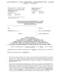 Chapter 11 ) INTELSAT S.A., Et Al.,1 ) Case No