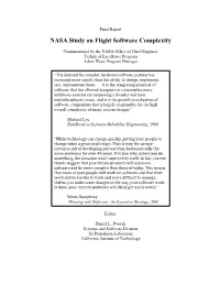 NASA Study on Flight Software Complexity