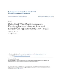 Oatka Creek Water Quality Assessment: Identifying Point And