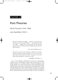 Post-Theories