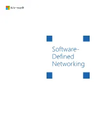 Software- Defined Networking