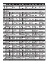 Sunday Morning Grid 7/21/19 Latimes.Com/Tv Times
